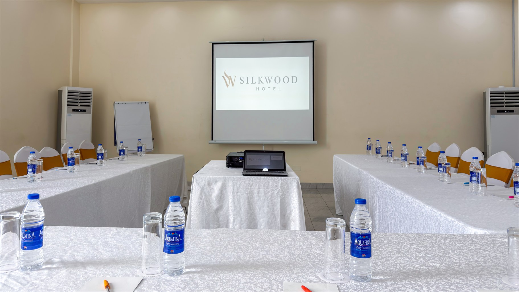 Meeting setup at Silkwood Hotel